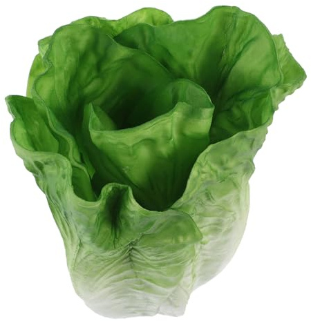 JECOMPRIS Lattuga Finta in Pvc Realistica e Durevole, Decorazione Alimentare Artificiale Verde per Ristorante o Casa, Resistente e Sicura, come Accessorio Fotografico