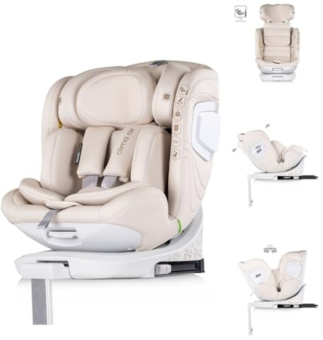 Chipolino Barnstol Clima Air isize (40–150 cm) Isofix ventilations-värmefunktion beige