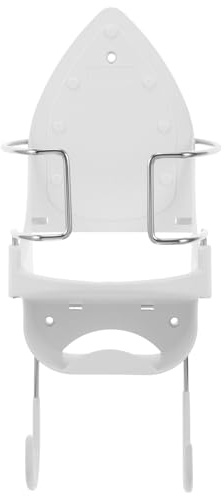 jojofuny Support Mural pour Planche à Repasser 36X155X13 CM en Métal Chromé Crochet pour Fer à Repasser Électrique Rangement Gain de Place pour Chambre et Buanderie