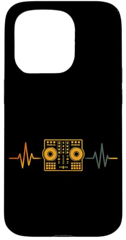 Contrôleur DJ Heartbeat Line Conception de producteur de Coque pour iPhone 15 Pro