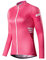 Santic Maillot Cyclisme Femme Maillot Velo Femme Manches Courtes Route VTT Élastique avec Poche Rose EU XXXL