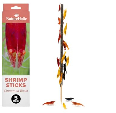 NatureHolic - Shrimp Lollipop,Cinnamon Boost'' - 5 Lollies - räkfoder/Fiskfoder Akvarium