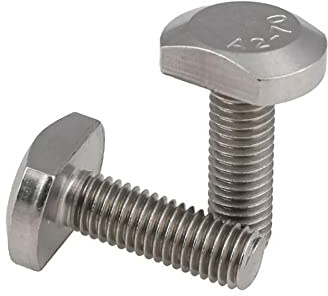 Bulloni a T M5 M6 M8 M10 M12 Vite a T Viti a testa quadrata 304 Acciaio Stanless 37 Bulloni a testa a martello for scanalatura a T (Color : 30mm, Size : M12(1pcs))