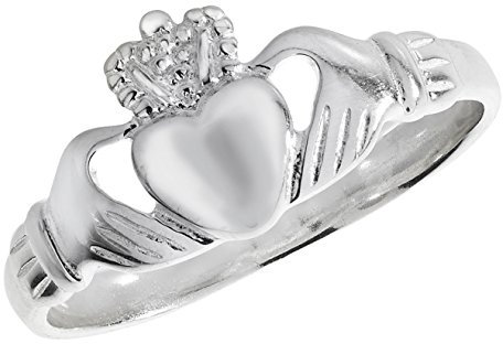 925 sterling silver dam – Claddagh ring TRS13946RSJ, Ädelmetall, Ingen ädelsten
