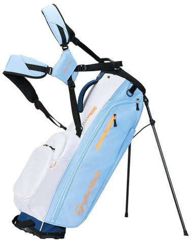 TaylorMade Golf Flextech Stand Bag White/Light Blue