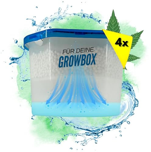 TronicXL 4 deumidificatori 500 ml per Growbox Grower Grow accessori per la coltivazione di scatole, granulato, deumidificatore per ambienti