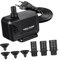 TOGEVAL Aquarium Tauchpumpe 2500 L/H Für Teich Bachlauf Und Filteranwendungen Leise Wasserpumpe Mit EU Stecker Für Effiziente Wasserzirkulation Und Reinigung