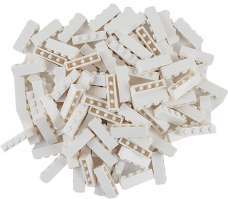 Lego® Classic Basic City 1x4 Steine Bausteine Weiß – 100 Stück – Ideal für kreative Bauprojekte und Erweiterungen deiner Lego City!