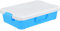 COMNESTBI Tragbare Sandkiste Sandkasten Mit Deckel Klein Gehaltenen Groß Sandkastensand Lagerung Strandkinder Spieltherapie-sandschale Sandtisch Mit Deckel Tragbarer Sinnesbehälter Blue Abs