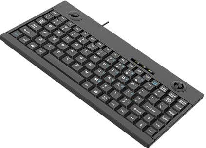 Oxxggkao Multifunktionale 88-Tasten USB Kabel, Tastaturen, optische Geräte, Trackball, 3-Tasten Maus, industrielle wasserdichte Bürogeräte, industrielle wasserdichte USB Tastaturen mit Trackball