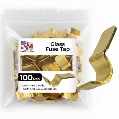 Sherco-Auto AGC Glass Fuse Tap in Adapter - 100 Pack - Made in USA