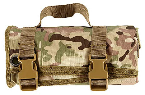 Dandelionsky Tactical Shooting Mat Advanced Roll Up Hunting Mat Molle System Non-Padded Non-Slip Shooting Mat - 200x76cm (Camouflage)