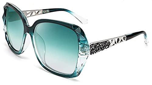 FEISEDY Gafas de Sol Polarizadas Mujer Protección UV400 Moda Clásico Retro Gafas de Sol GrandesTamaño B2289