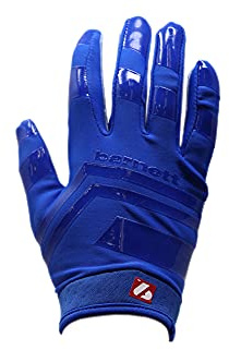 BARNETT FRG-03 Guanti da calcio per ricevitore professionale, RE, DB, RB BLUE (M)