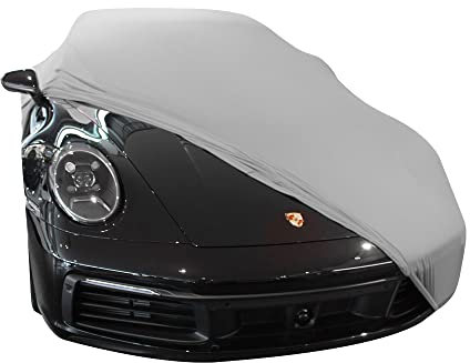 Star Cover Indoor Autoabdeckung kompatibel mit Porsche 911 (992) SUPER Soft Stretch