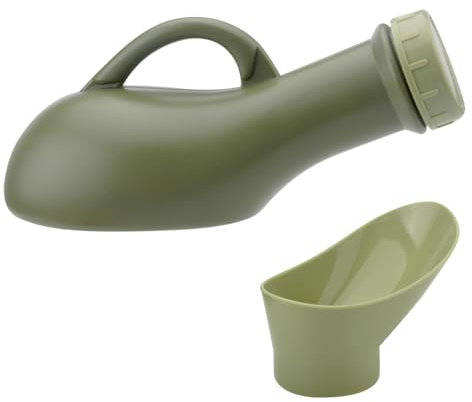TNSLAND Bouteille d'urine pour hommes femmes bouteilles d'urine portables bouteilles de pipi bouteille d'urine d'urgence 1L urinoirs de toilettes portables pour les urgences en déplacement
