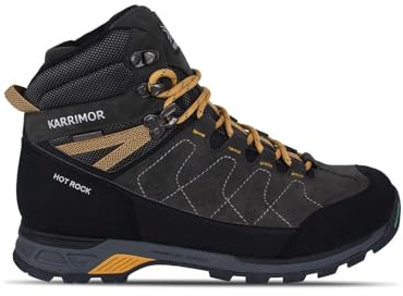 Karrimor Hot Rock Mens Walking Boots Charcoal/Yellow 14 (49.5)