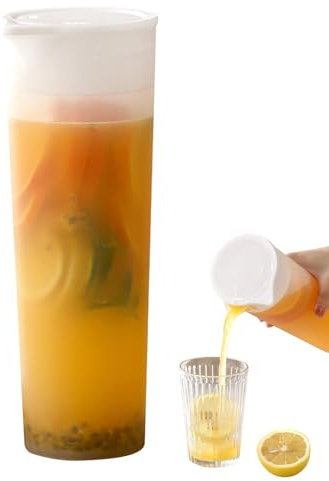 Cold Brew Bottle, Jug with Lid - Drinks Jug Cold Brew Bottle for Household, Fridge Door, Shatterproof, Water Container, Drink Jug for Tea and Juice