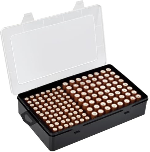 Xuerdon 134-Slot Battery Organizer Storage Case for AA and AAA Batteries