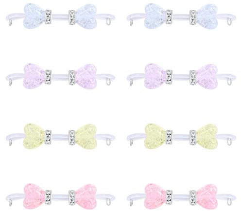 MODRSA Capezzolo-Piercing Piercing-Gioielli Capezzolo: 3 PCS Anelli di Corallo Sliver Finti capezzoli Regolabile Non Pierc con Ciondolo a Farfalla