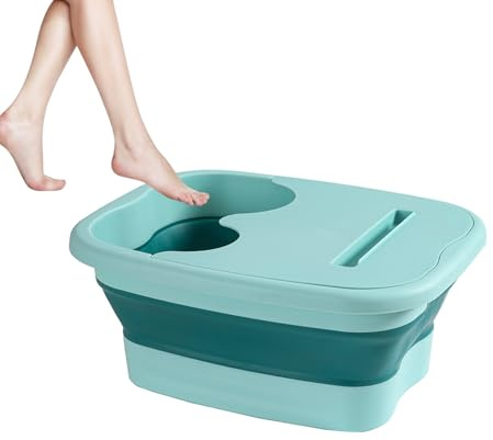 Vasca da bagno per i piedi, vasca da bagno per i piedi, ergonomica, pieghevole, portatile, per massaggi, per casa, spa, recupero post-allenamento, viaggi, campeggio