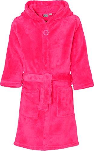 Playshoes Accappatoio in pile per bambini, Vestaglia Unisex - Bambini e ragazzi, rosa, 146/152