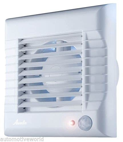 Armar Trading LTD Bathroom Extractor Fan 100mm / 4 Motion Sensor Timer Automatic Shutter WM100R