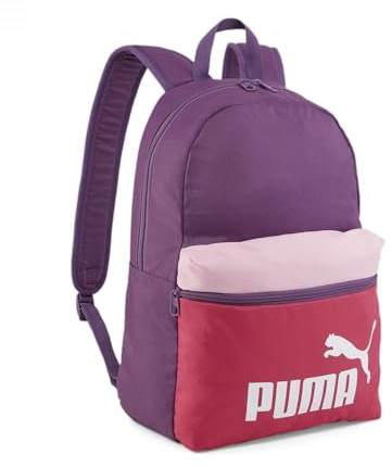 PUMA PUMA Phase Backpack Colorblock - Zaino Adulti unisex, Crushed Berry-Garnet Rose-Pink Lilac, OSFA -