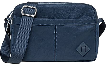 KAUKKO Damen Umhängetasche, Leicht Shoulder Bag Wasserdicht Schultertasche Messenger Multi-Tasche, Geldbeutel, Mittelgroße, 1583-Tiefblau