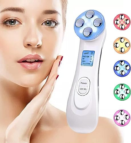 Professional Radio Frequency Facial and Body Appliance, 6 LED Light Therapy Modes, Radio Frequency Facial Appliance, Anti-Wrinkle, Anti-Aging