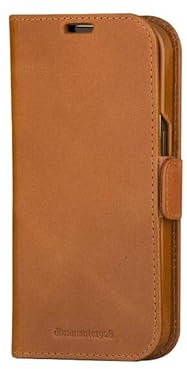 dbramante1928 Lynge - Flip-Hülle für Mobiltelefon - genarbtes Leder - Hellbraun - für Apple iPhone 15 Pro