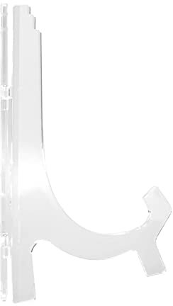 Fdit Supporto per Orologio in Acrilico Supporto per Orologio da Parete Trasparente da 12-14 Pollici per la Decorazione Domestica in Stile Moderno Nordico con Supporto per Album