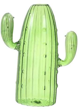 Healifty Florero Diseño Cactus Creativo Jarrón Hidropónico para Decoración De Hogar y Mesa Centro De Mesa Multifuncional para Flores y Plantas