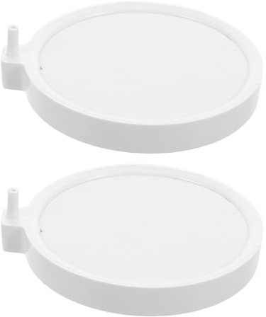 VILLCASE Lot De 2 Aérateurs pour Aquarium Diffuseur D'Oxygène Générateur De Bulles d'air Nano-Pierre À Bulles Accessoires pour Pompe À Air Blanc
