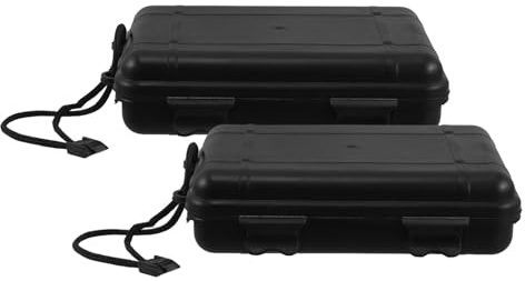 TOYANDONA Estuche para Puntas de Flecha Resistente al Agua, Caja de Almacenamiento Portátil de Plástico, Tamaño Grande, Set de 2 Unidades para Tiro y Actividades al Aire Libre