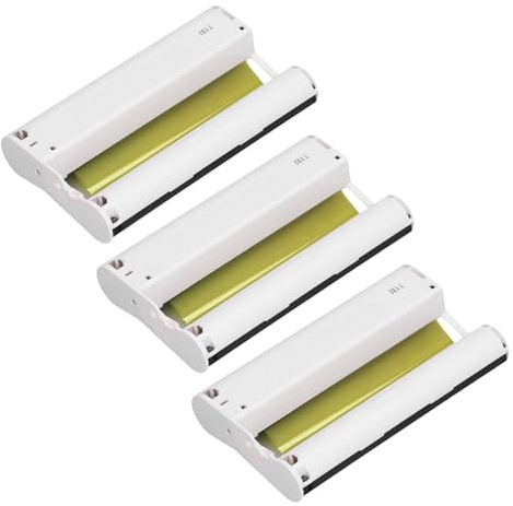 Generic Cartucce D'inchiostro a Colori 108 Pezzi X 6 Pollici Set di Carta Fotografica per Selphy CP1300 CP1500 CP1200 CP1000, Forniture per Stampanti a Sublimazione Wireless per IOS, PRINT