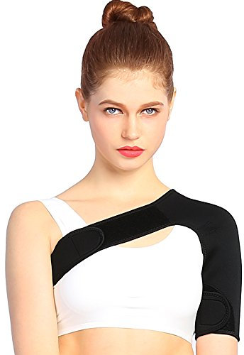 Doact Sport Schulterbandage, Leichtes Gewicht Verstellbare Schulterbandage für Schulter Schmerzlinderung - für Herren und Damen