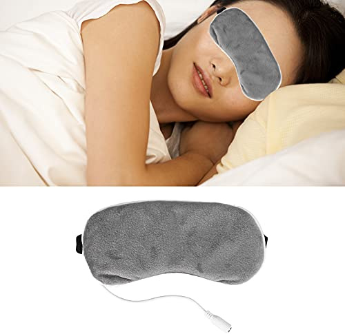 Maschera elettrica per gli occhi, riscaldamento Steam Eyeshade, maschera per il sonno, riscaldamento notturno, viaggio portatile, per alleviare gli occhi secchi e gonfi, massaggiatore per gli occhi a