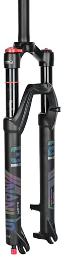 NANLIO Mate - Horquilla de suspensión de bicicleta de 29 pulgadas, ajuste de rebote MTB recta con bloqueo manual para bicicleta QR 100 x 9 mm (MATE-29Straight manual)