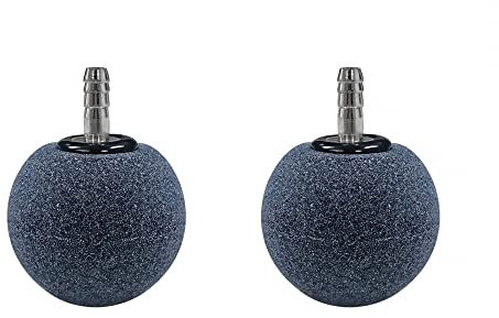 DONGKER Aquarium Luftstein, 2/4 Stück 4cm Aquarium Luftstein Ball Bubble Diffuser Release Tool Sauerstoffdiffusor für Luftpumpen, Aquarien, Eimer, Teiche und Reservoirs