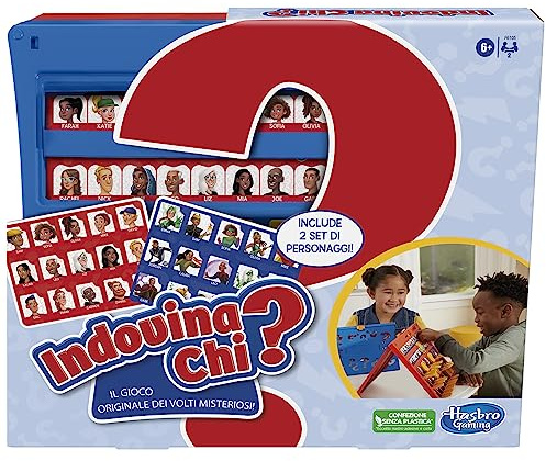 Hasbro Gaming Rate wer? Originales Brettspiel der Rätsel für 2 Spieler, Spiele für Kinder und Mädchen ab 6 Jahren, Spaß für die ganze Familie