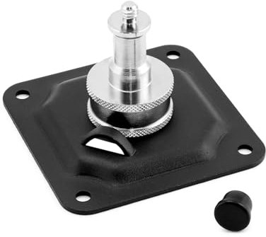 QWORK® Accesorio de soporte de montaje en pared y techo con rosca universal de 1/4 de pulgada para cámara, monitor e iluminación de estudio