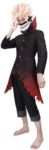 C-ZOFEK US Size Men's Cosplay Costume Jacket Pants Glasses Mask Full Set Outfit Halloween (Small)
