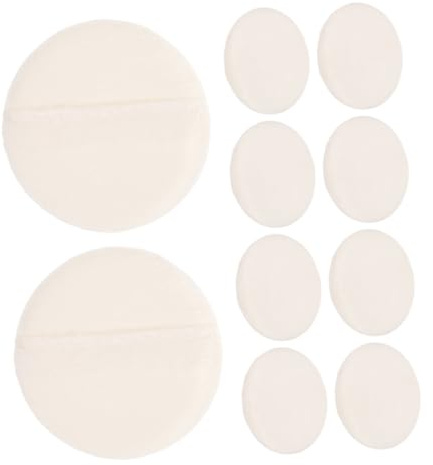 ibasenice 15st Velour Puff För Mjuk Applikator För Babypuder Lätt Och Portabel Ergonomisk Design För Bekväm Applicering Puder På Känslig Hud
