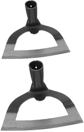 Sosoport 2 Piezas Azada Hueca de Acero Inoxidable para Jardinería y Herramienta Ligera para Deshierbe Labranza Aflojamiento de Suelo y Eliminación de Malezas Huertos y