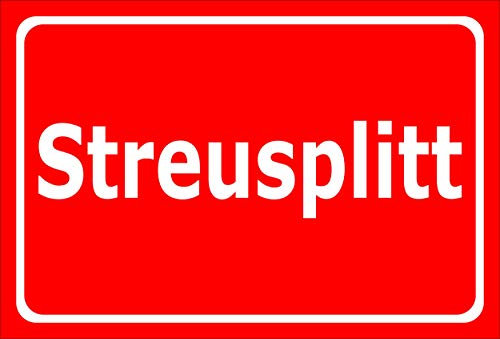 Melis-Folienwerkstatt Aufkleber Streu-Splitt - 30x20cm – 20 VAR S00018-145-D