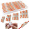 Conectores Electricos, CTRICALVER 26 pcs SPL-1 Conector Cable, Clemas Electricas Rapidas, Bilateral Rápido Resorte Conector Bloque Terminal (Combinación Libre, rojo)