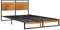 vidaXL Bettgestell Bett Metallbett Schlafzimmerbett Doppelbett Bettrahmen mit Lattenrost Ehebett Schlafzimmermöbel Metall 120x200cm