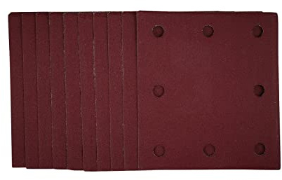 Draper 53118 1/4 Sandpapper med krok och ögla, 115 x 105 mm, 240 korn (paket med 10)