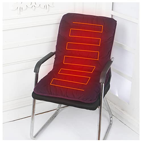 Heated Chair Cushion, Heated Seat Cushion for Office Chair, 9 Level Heating & 2 Timing Setting, Super Soft Heat Chair Cushion for HIPS and Back Pain Relief Purple